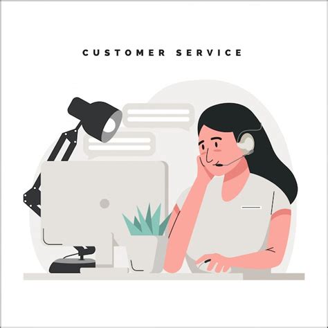 Premium Vector Customer Service Concept Illustration