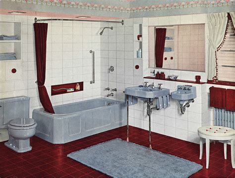 Vintage blue bathroom colors from seven manufacturers from 1927 to 1962 ...