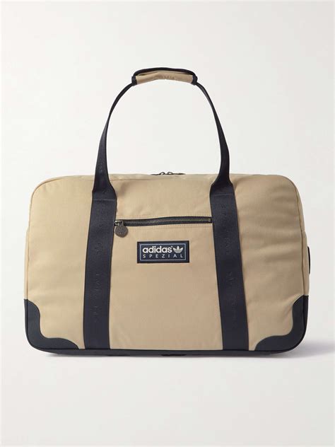 ADIDAS ORIGINALS Brinscall Logo Detailed Webbing Trimmed Canvas Holdall