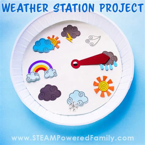 Kids Weather Station Activity - Preschool Paper Plate Craft Project