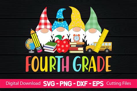 Gnomies Fourth Grade Sublimation Graphic By Craftartsvg Creative Fabrica