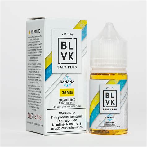 Blvk Salt Plus Banana Ice Ml Vapebuzz