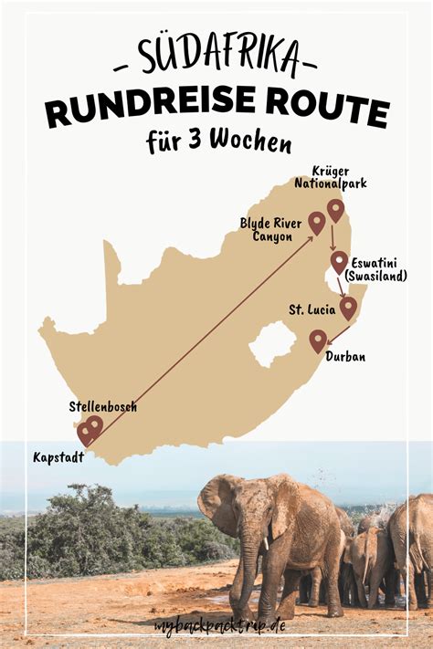 Südafrika rundreise route entdecke in 3 wochen das traumhafte land