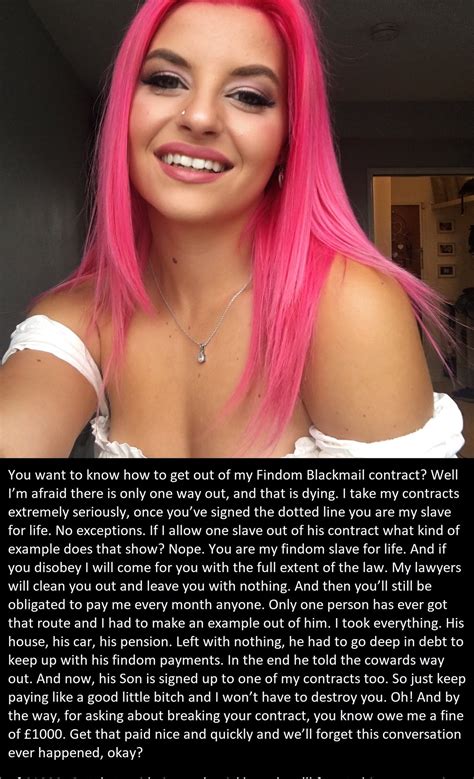 Femdom Captions By Face On Twitter Findom Debt Blackmail Contracts