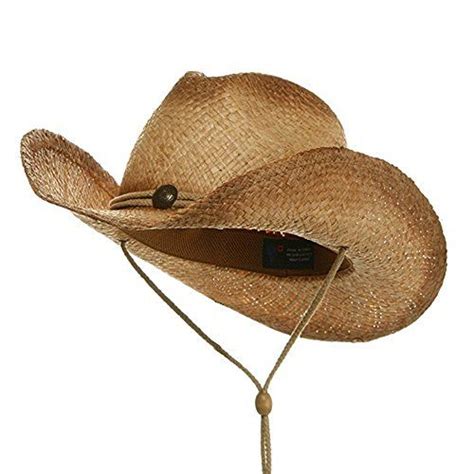 MG Womens Straw Tea Stain Woven Outback Raffia Hat Natural Todays