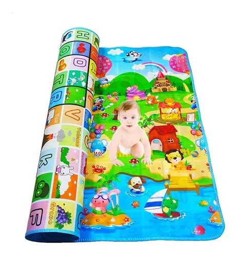 Alfombra Tapete De Juegos Para Niños Bebé Gateo 2 00 X 1 80 MercadoLibre