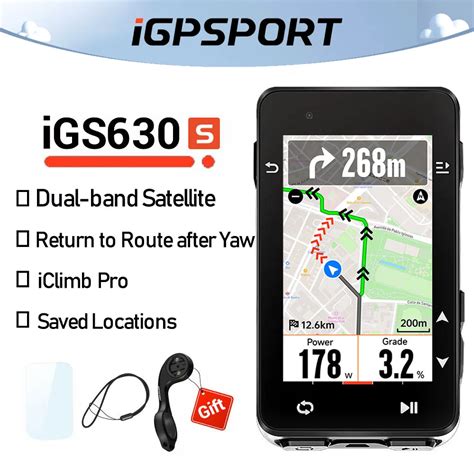 IGPSPORT IGS630S Bike Computer Dual Band GNSS GPS Cycling Wireless