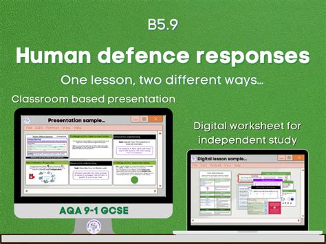 Human Defence Responses Lesson Bundle Teaching Resources