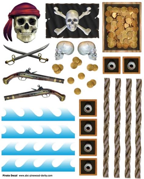 Pirate Decal for Pinewood Derby Cars