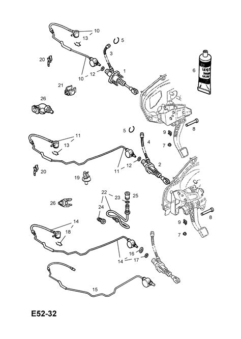 Vauxhall ASTRA G ZAFIRA A Clutch Pipes And Hoses EPC Online