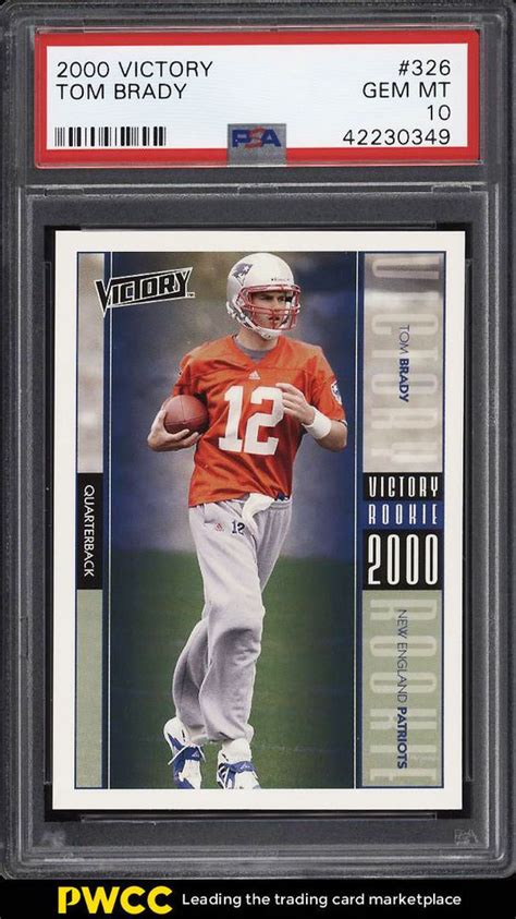 Victory Football Tom Brady Rookie Rc Psa Gem Mint Pwcc