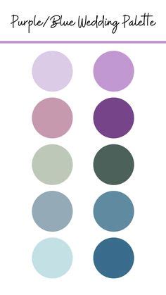 Bluebell wedding theme, purple/lavender/lilac/blue colour palette ...