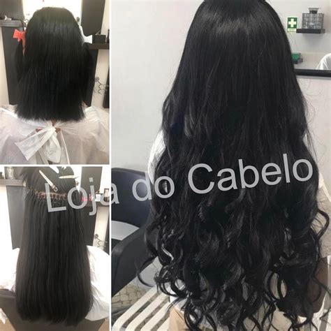 Aplicação de extensões de cabelo virgem ondulado Método do Nó