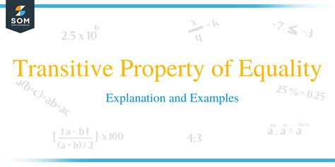 Transitive Property Of Equality Explanation And Examples