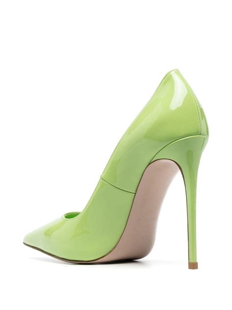 Le Silla Eva Mm Leather Pumps Green Farfetch