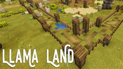 Llama Obstacle Course Minecraft Llama Land With The Crew Youtube