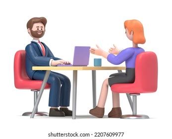 3d Illustration Cartoon Characters Talking Discussing Stock Illustration 2207609977 | Shutterstock