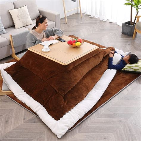 Kotatsu Heating Table Set Japanese Style Stove Floor Desk Bed Laptop