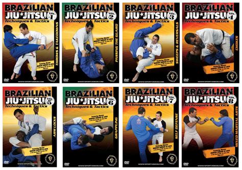 Brazilian Jiu Jitsu Techniques And Tactics 8 Dvd Set Bjj Martial Arts