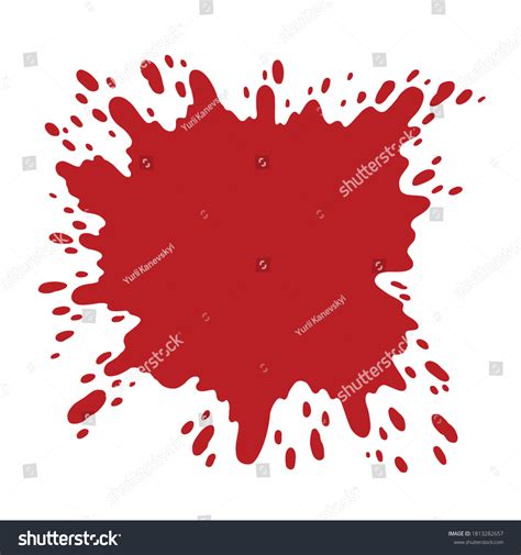 Blood Stain Vector Art Design Stock Vector (Royalty Free) 1813282657 ...