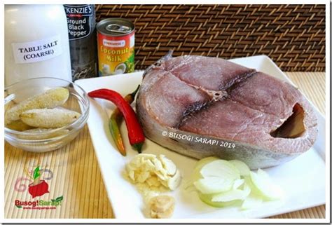 Busog Sarap Ginataang Tambakol Steak Tuna Steak Cooked In Coconut Milk