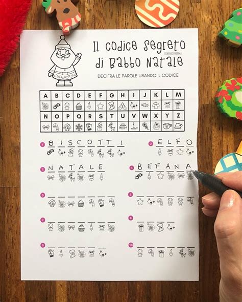 Il Codice Segreto Di Babbo Natale Per Allenarsi Con Lortografia