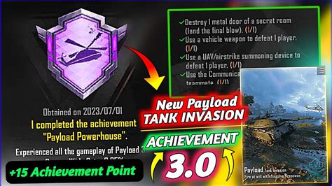 Complete Now Payload Powerhouse Achievement In Tank Invasion New