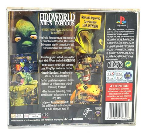 Oddworld Abe S Exoddus Ps Playstation Psx