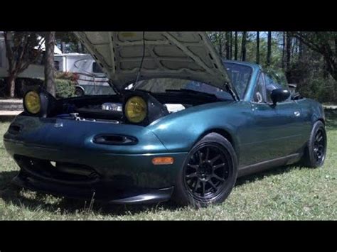 NA Mazda Miata Jackson Racing Exhaust Setup Header Test Pipe YouTube