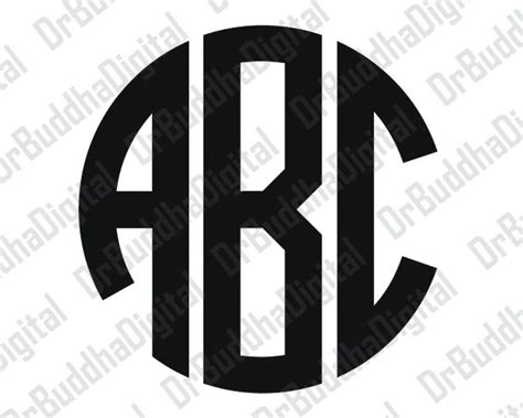 Circle Block Monogram Font Svg Cricut | Ahoy Comics