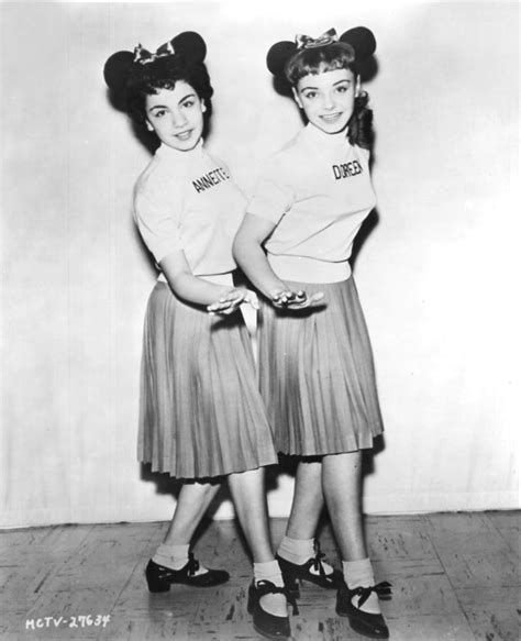 Mousketeers Annette Funicello And Doreen Mickey Mouse Club Mouse Club