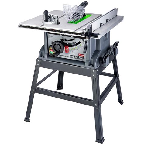 Genesis 10 In 15 Amp Table Saw With Metal Stand Miter Gauge Push