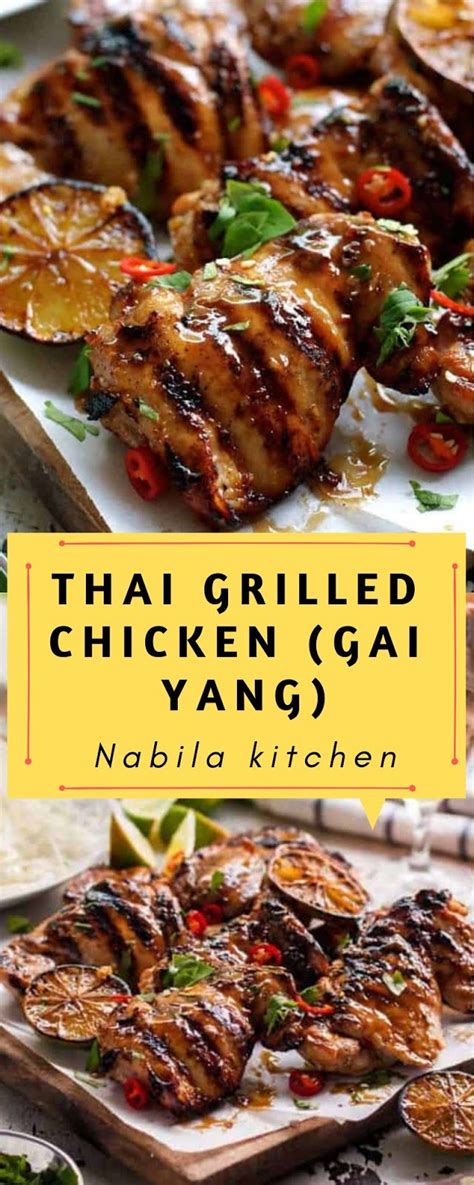 Thai Grilled Chicken Gai Yang Recipes Thai Grilled Chicken Cooked