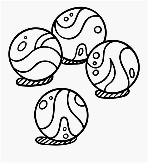 Marbles Clipground Sketch Coloring Page