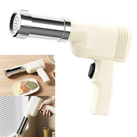 Handheld Noodle Press Gun Cordless Portable Pasta Noodle Maker 5 Molds