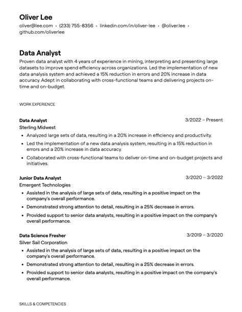 Data Analyst Resume Examples With Guidance