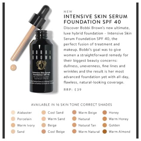 Intensive Skin Serum Foundation March 2015 Skin Serum Bobbi Brown Skin Care Tips