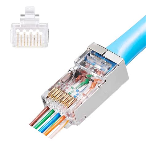 Atlanticswire Conector Rj45 Pass Through Cat6 Macho Ftp 100 Unidades