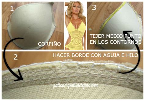 C Mo Tejer Corpi O En Crochet Con Push Up Paso A Paso