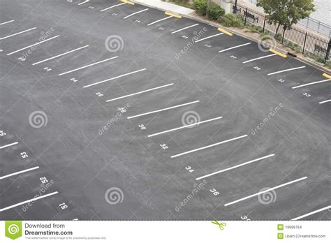 Parking Lot Curved Rows Stock Images - Image: 18696764