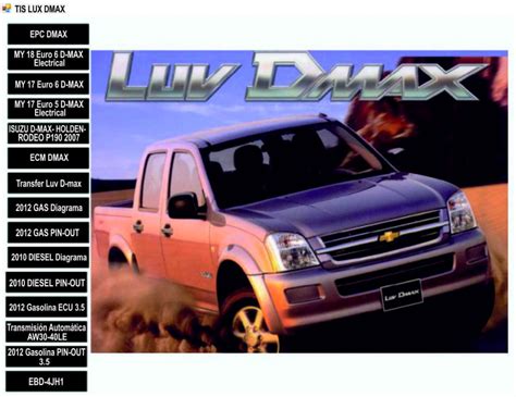 Programa TIS LUV DMAX Chevrolet Service Manual