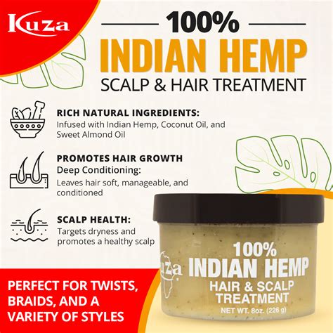 Kuza® Indian Hemp Hair And Scalp Treatment