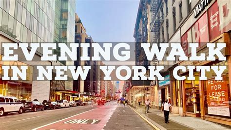 ⁴ᴷ⁶⁰ Walking Around New York City In The Evening Lexington Avenue