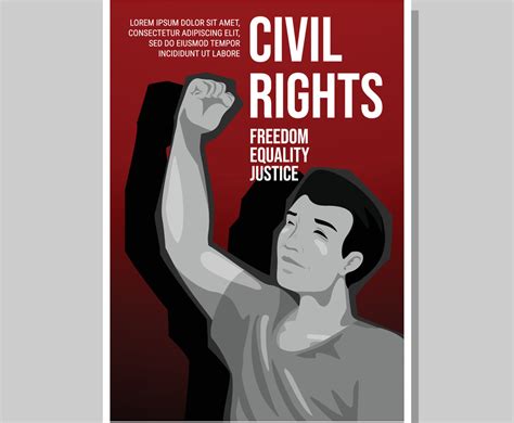 Civil Rights Movement Poster Vector Art & Graphics | freevector.com