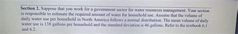 Solved 1 Sketch The Distribution Of Daily Water Use In Chegg