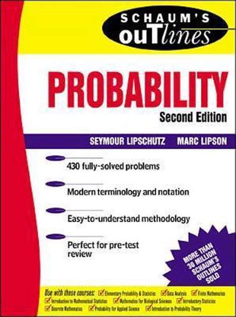 Schaum S Outline Of Probability Seymour Lipschutz 9780071352031