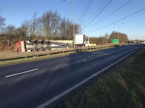 A1 Reopens At Grantham A52 Junction But Remains Closed Further South