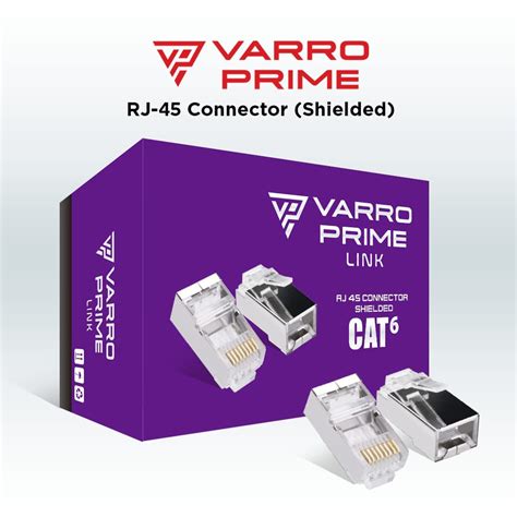 Jual Konektor Rj Lan Varro Prime Link Cat Ftp Shield Outdoor Isi