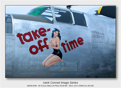 B-25 WWII Nose Art | B-25 Take-off Time | Hank's Blog