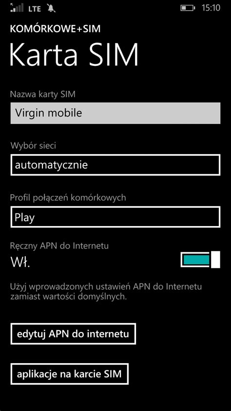 Nokia Lumia Windows Phone Brak Mo Liwo Ci Konfiguracji Apn Mms